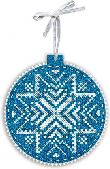 Набор для вышивания на перфорированном фетре «Снежный узор»