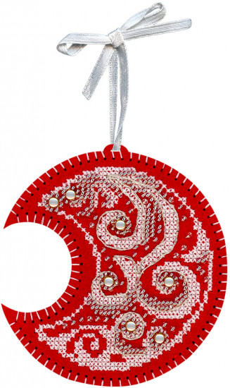 Набор для вышивания на перфорированном фетре «Луна»