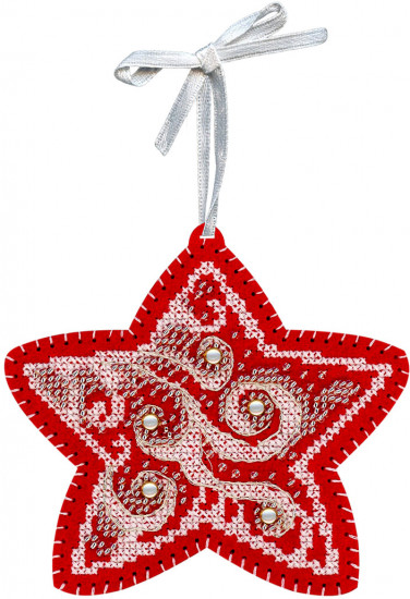 Набор для вышивания на перфорированном фетре «Звёздочка»