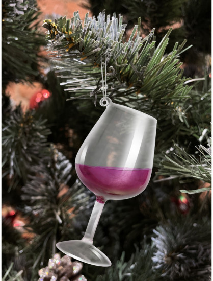 Игрушка ёлочная «Праздничный бокал»