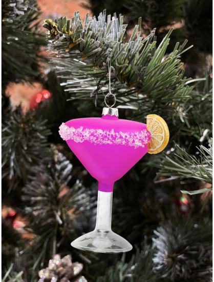 Игрушка ёлочная «Коктейль с лимоном»