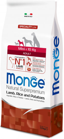 Корм для взрослых собак мелких пород «Ягненок с рисом и картофелем»