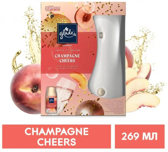 Автоматический освежитель воздуха со сменным баллоном «Champagne Cheers»