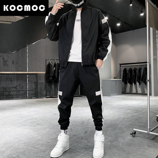 Комплект мужской со светоотражающими полосками