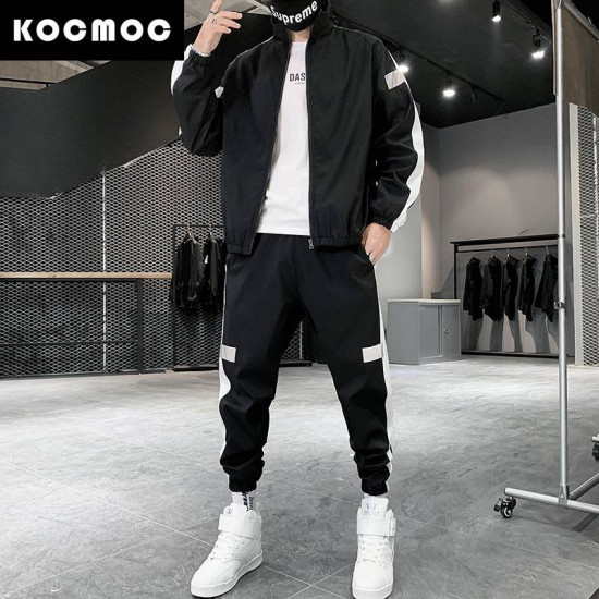 Комплект мужской со светоотражающими полосками