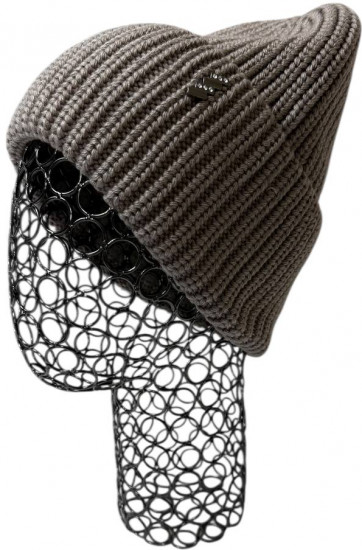 Шапка «Полоски-косички»