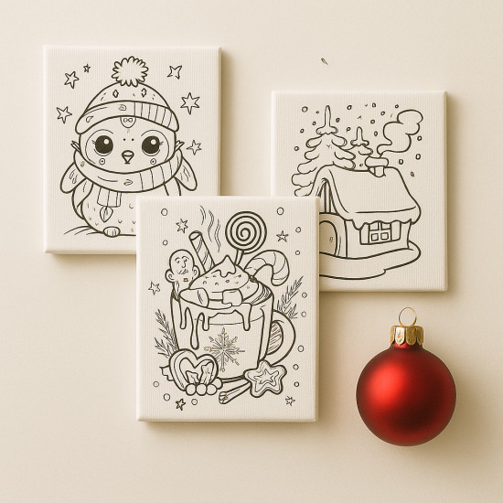 Набор раскрасок на магните «Новый год»
