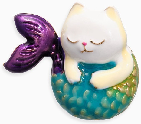 Брошь «Кошечка русалка»