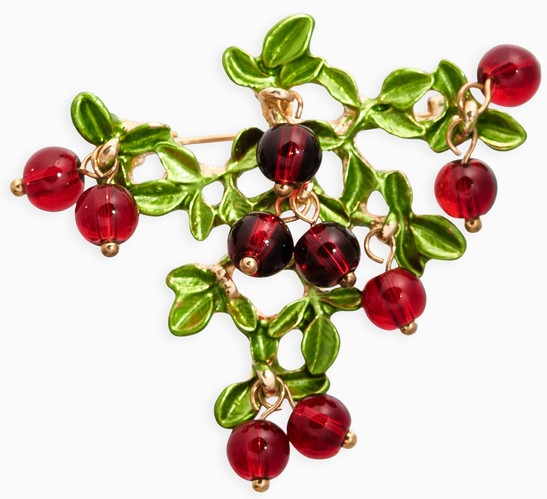 Брошь «Куст вишни»