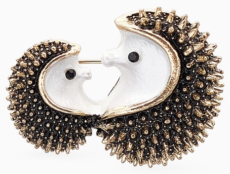 Брошь «Ёжики»