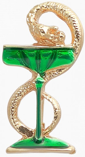 Брошь «Змея в геральдике»