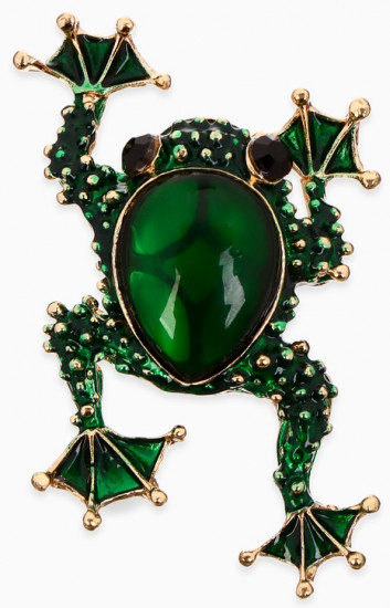 Брошь «Лягушка»