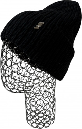 Шапка «Полоски-косички»