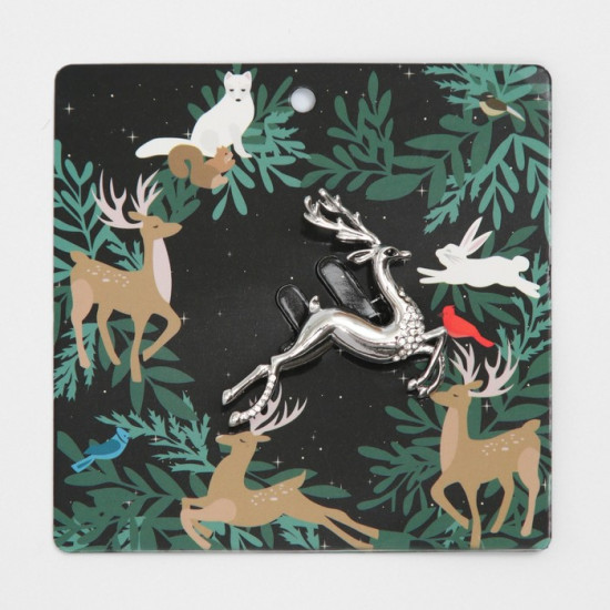 Брошь новогодняя «Олень»