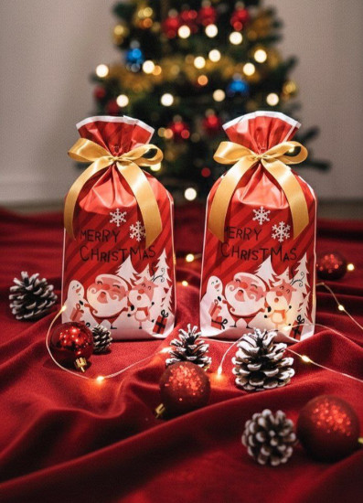 Пакет новогодний для сладостей и подарков