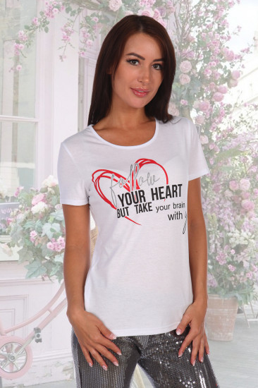 Футболка женская «Сердце»