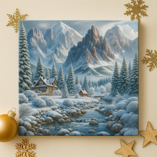 Картина на холсте «Зимний пейзаж»