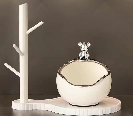 Декоративная подставка «Серебряный Мишка»