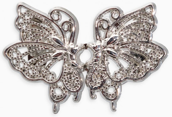 Зажим для кардигана «Ажур. Бабочка»