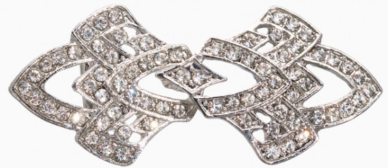 Зажим для кардигана «Ажур. Винтажные пики»