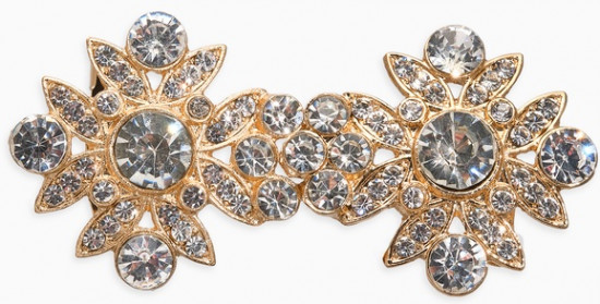 Зажим для кардигана «Ажур. Гербер»