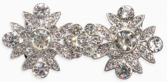 Зажим для кардигана «Ажур. Гербер»