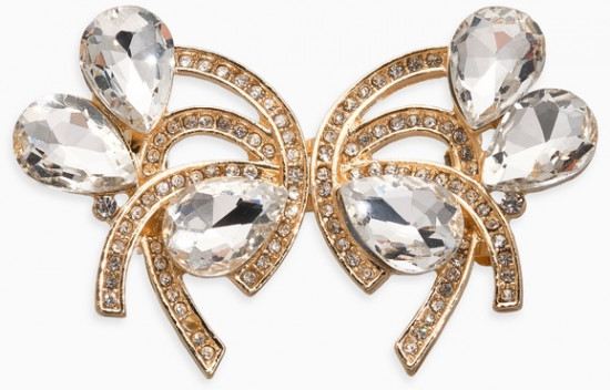 Зажим для кардигана «Ажур. Капельки»