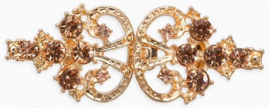 Зажим для кардигана «Ажур. Пика»