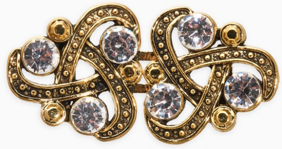 Зажим для кардигана «Ажур. Узел»