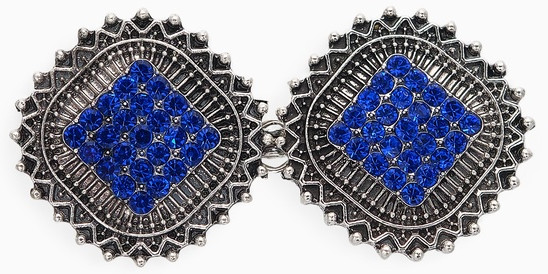 Зажим для кардигана «Квадраты»