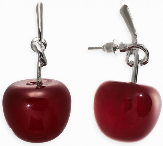 Серьги «Вишня узелком»