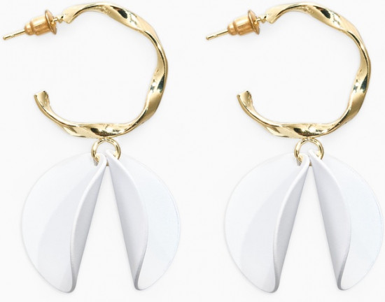 Серьги «Лепесточки на кольце»