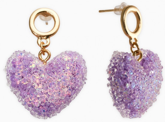 Серьги «Сердце сахарное»