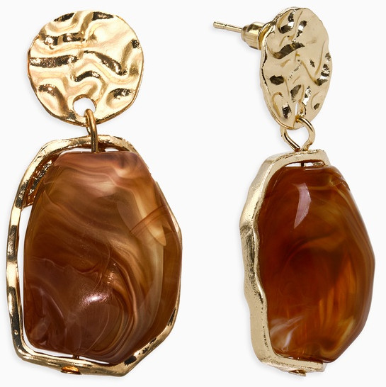 Серьги «Стиль камня»