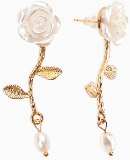 Серьги «Цветок розы»