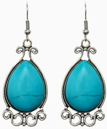 Серьги «Бирюзовый мир»