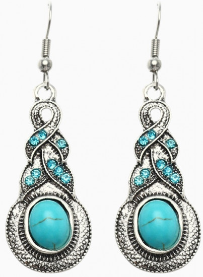 Серьги «Бирюзовый мир»