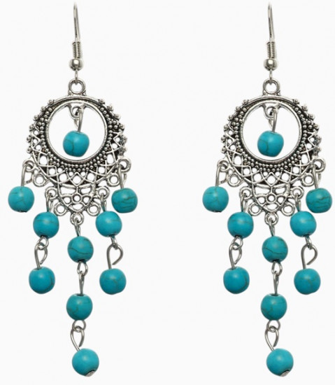 Серьги «Бирюзовый мир»