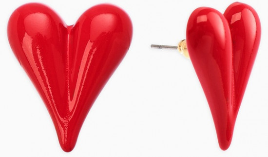 Серьги «Вытянутые сердечки»