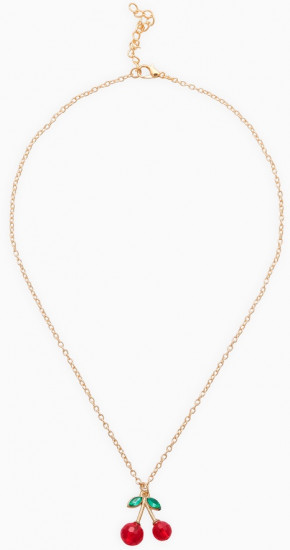 Кулон на цепочке «Вишенка граненая»