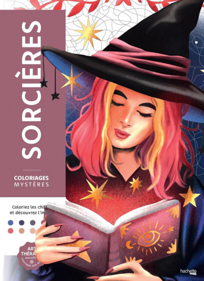 Раскраска по номерам «Sorcières. Coloriages mystères»