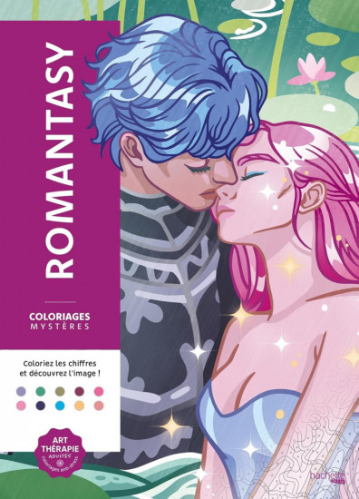 Раскраска по номерам «Romantasy. Coloriages mystères»