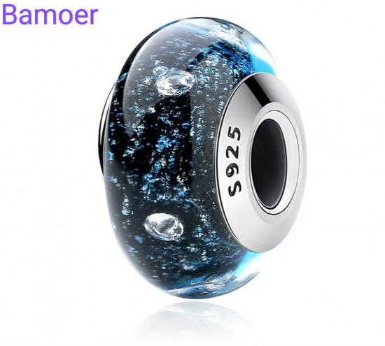 Шарм из серебра с кристаллами «Мурано»