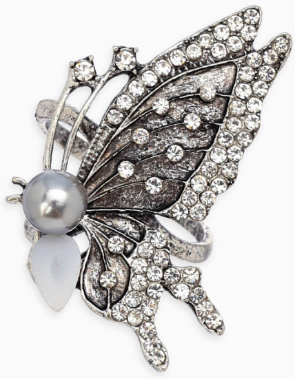 Кольцо для платка «Бабочка профиль»