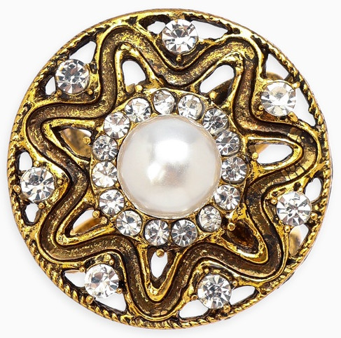 Кольцо для платка «Цветок в круге»