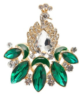 Кольцо для платка «Павлин»