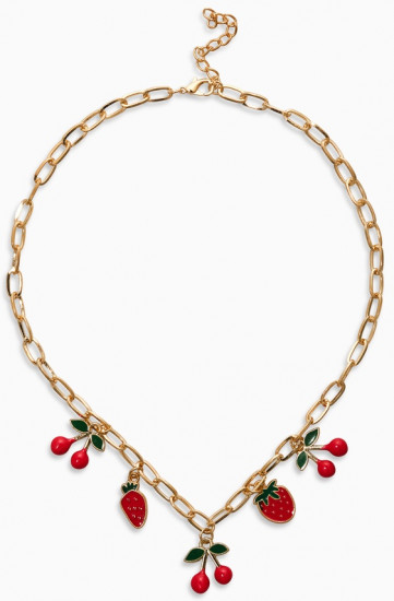 Цепь с подвесками «Вишня и клубника»