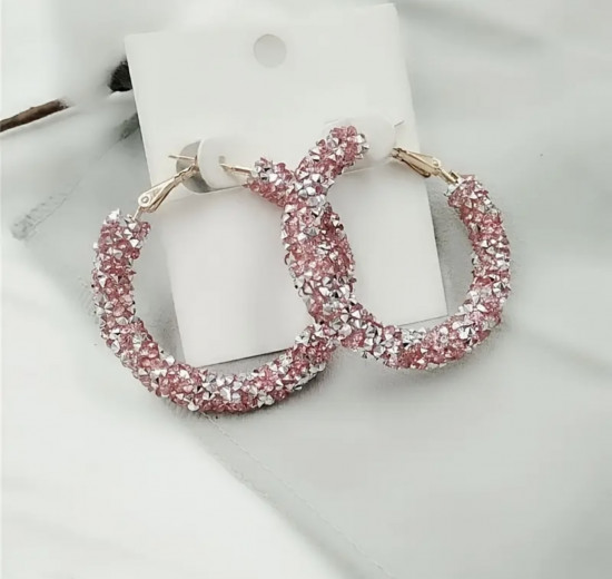 Серьги женские «Розовый блеск»