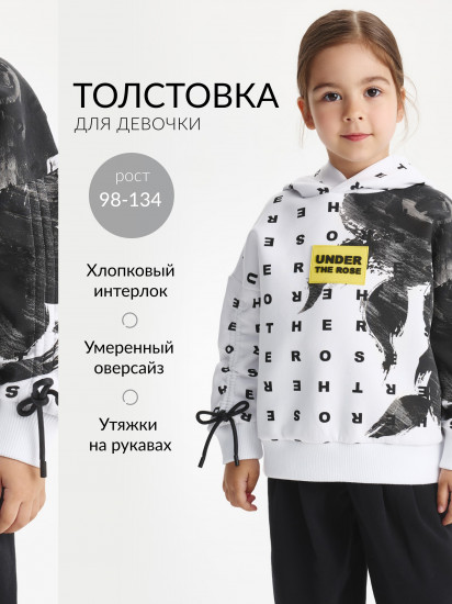 Худи для девочек с принтом