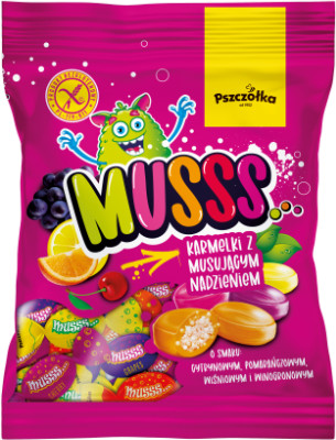 Карамельные конфеты с шипучей начинкой «Musss»